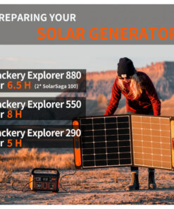 Painel Solar Jackery SolarSaga 100W Resistente a Água IP65