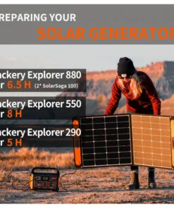 Painel Solar Jackery SolarSaga 100W Resistente a Água IP65