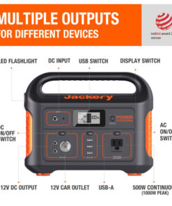 Gerador de Energia Portátil Solar Jackery Explorer 550, 110V 550W