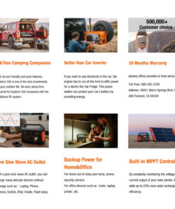 Gerador de Energia Portátil Solar Jackery Explorer 550, 110V 550W