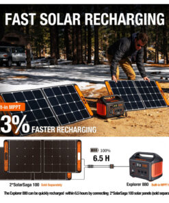Gerador de Energia Portátil Solar Jackery Explorer 880, 110V 880W