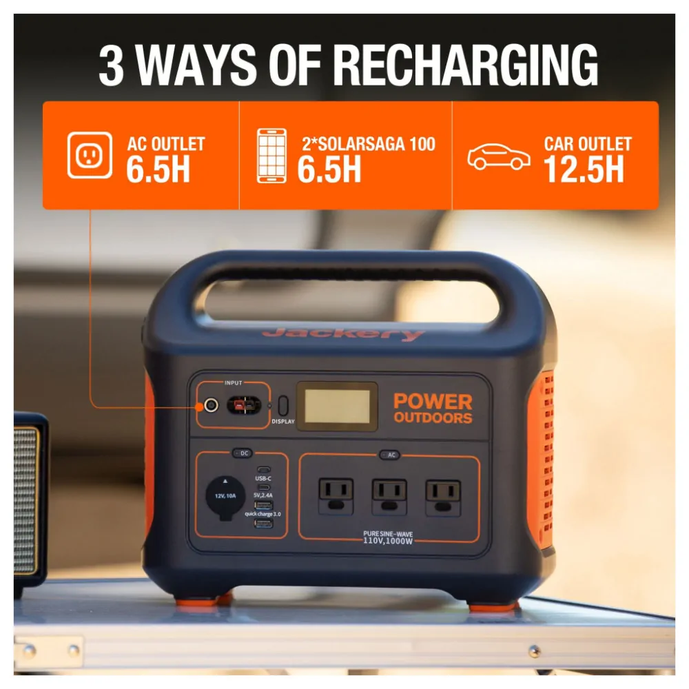 Gerador de Energia Portátil Solar Jackery Explorer 880, 110V 880W