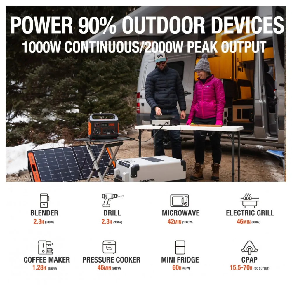 Gerador de Energia Portátil Solar Jackery Explorer 880, 110V 880W