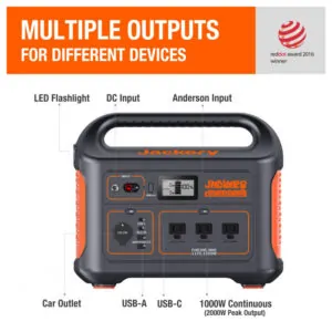 Gerador de Energia Portátil Solar Jackery Explorer 880, 110V 880W