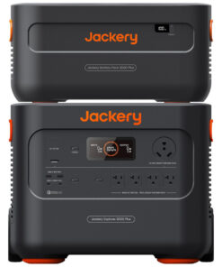 Kit de Energia Portátil Explorer 4000 com Gerador Solar Portátil E2000 Plus e Bateria Extra LiFePO4 de 4085 Wh, 110V 3000W, Jackery