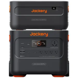 Kit de Energia Portátil Explorer 4000 com Gerador Solar Portátil E2000 Plus e Bateria Extra LiFePO4 de 4085 Wh, 110V 3000W, Jackery