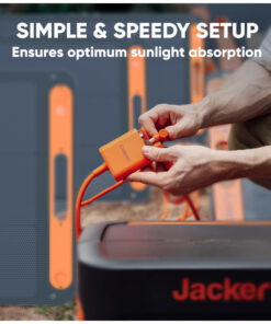 Painel Solar Portátil SolarSaga 200W para Estação de Energia Jackery Explorer