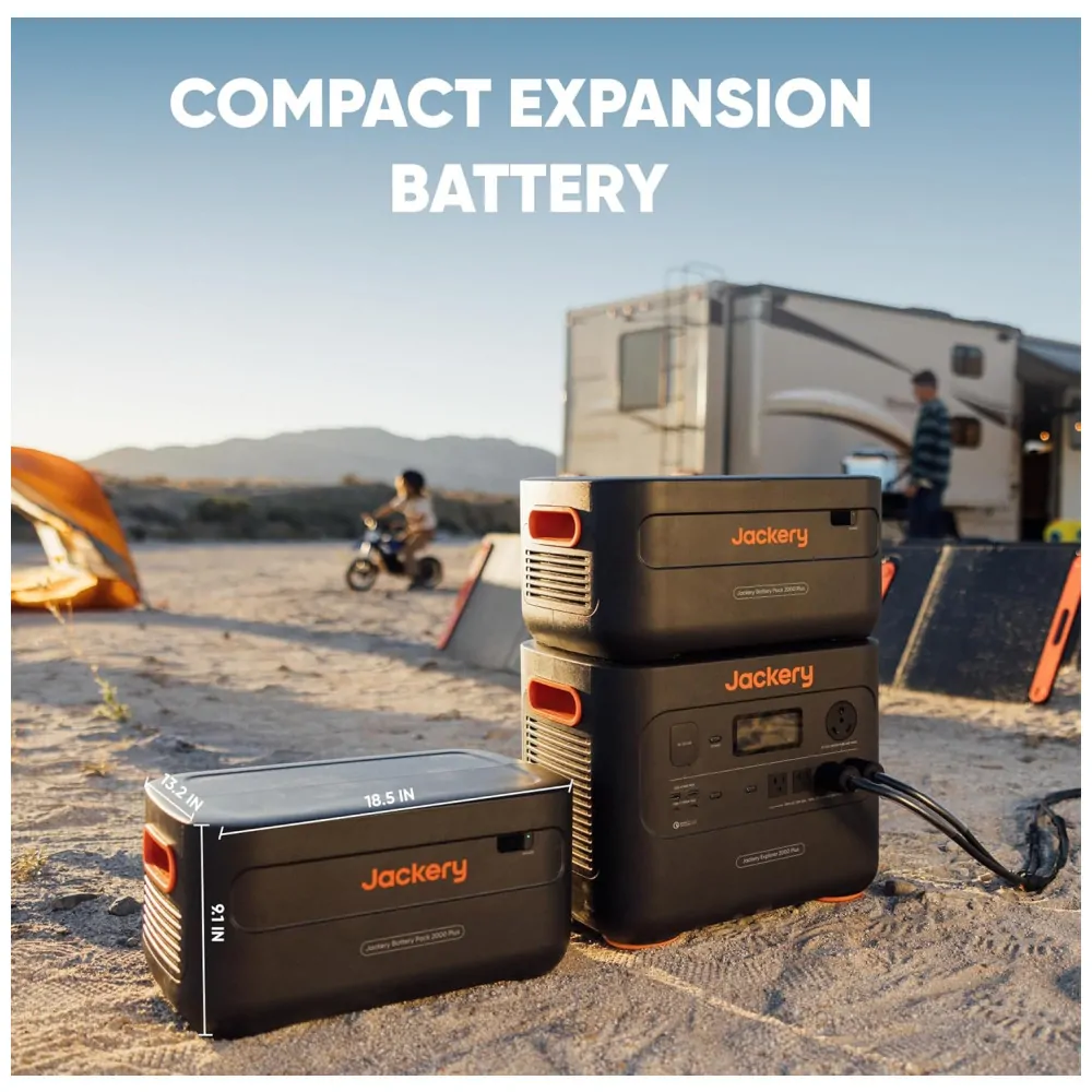 Bateria de Expansão 2042Wh Compatível com Gerador de Energia Solar Explorer 2000 Plus 110V, Jackery
