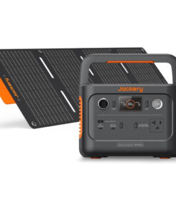 Gerador de Energia Solar Portátil com Painel de 40W, Bateria LiFePO4 288 Wh, Tomada CA de 300 W, 110V Jackery 300 Plus