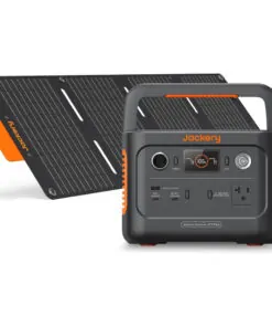 Gerador de Energia Solar Portátil com Painel de 40W, Bateria LiFePO4 288 Wh, Tomada CA de 300 W, 110V Jackery 300 Plus