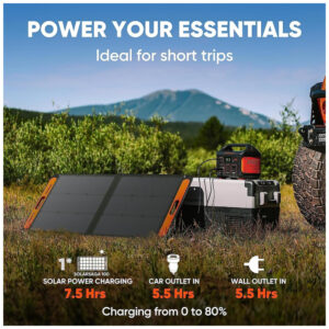 Jackery Explorer 500 Gerador Solar, 518Wh Viagem, Camping, Emergência