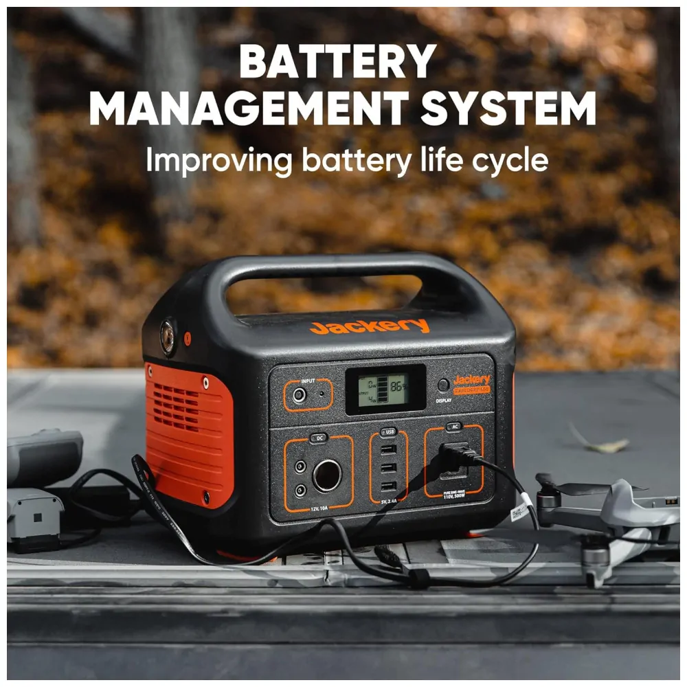 Jackery Explorer 500 Gerador Solar, 518Wh Viagem, Camping, Emergência