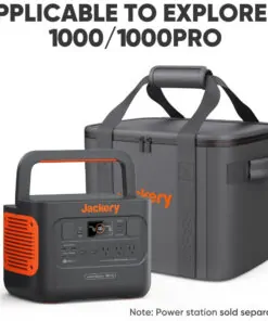 Bolsa de Transporte M para Gerador de Energia Portátil Explorer 1000 e 1000Pro Jackery, Preta