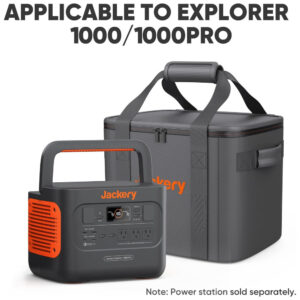 Bolsa de Transporte M para Gerador de Energia Portátil Explorer 1000 e 1000Pro Jackery, Preta