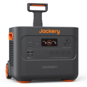 Gerador de Energia Solar Portátil com Bateria de 2.042 Wh e Saída de 3.000 W, 110V, Jackery Explorer 2000 Plus