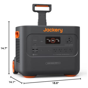 Gerador de Energia Solar Portátil com Bateria de 2.042 Wh e Saída de 3.000 W, 110V, Jackery Explorer 2000 Plus