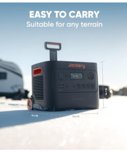 Gerador de Energia Solar Portátil Explorer 3000 Pro com Bateria de 3024Wh, 2 portas PD de 100W e 4 Tomadas AC 110V 3000W, Jackery, Preto e Laranja