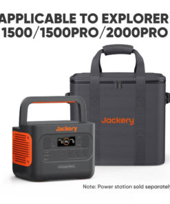 Bolsa de Transporte para Gerador de Energia Portátil Explorer 1500 1500 PRO 2000 Pro, Tam G, Jackery, Preta