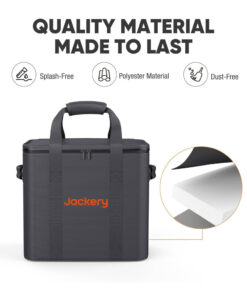 Bolsa de Transporte para Gerador de Energia Portátil Explorer 1500 1500 PRO 2000 Pro, Tam G, Jackery, Preta