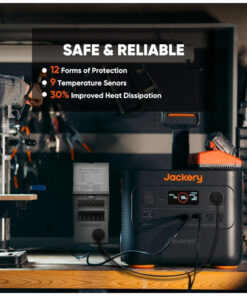 Kit Gerador de Energia Solar Explorer 3000 Pro com 2 Painéis Solares de 200W e Interruptor Manual de Transferência até 3kW, 110V, Jackery, Petro e Laranja