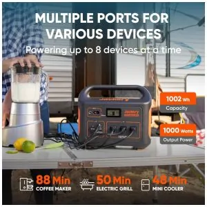 Jackery Gerador, Acumulador de energia Elétrico, Solar, portátil, c, USB, 100W, 110V, 1000W, c, 3 tomadas